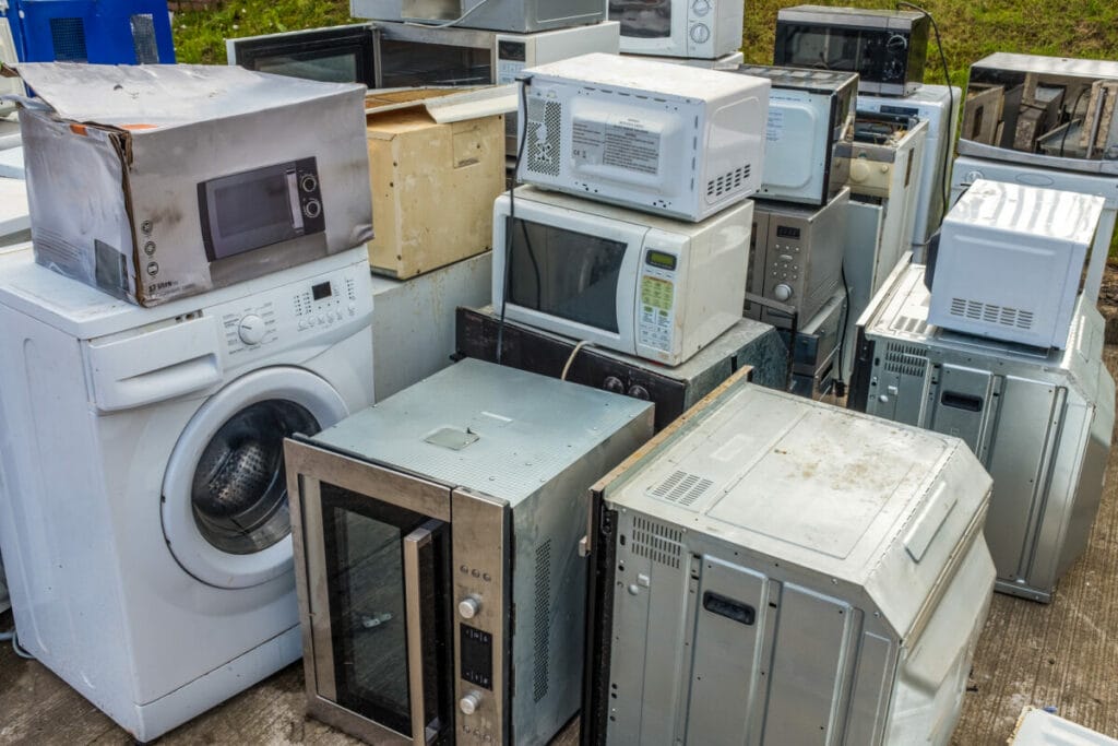 Old collection of broken appliance's